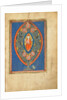 A Man Enthroned within a Mandorla in a Tree by Anonymous