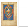 A Man Enthroned within a Mandorla in a Tree by Anonymous