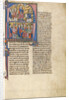 Initial N: Vidal de Canellas Offering His Text to King James by Anonymous