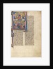 Initial N: Vidal de Canellas Offering His Text to King James by Anonymous