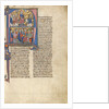 Initial N: Vidal de Canellas Offering His Text to King James by Anonymous