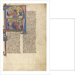 Initial N: Vidal de Canellas Offering His Text to King James by Anonymous