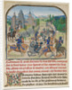 Fromont de Lens Leaving Bordeaux and the Battle against the Army of Gasgogne by Loyset Liédet
