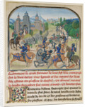 Fromont de Lens Leaving Bordeaux and the Battle against the Army of Gasgogne by Loyset Liédet