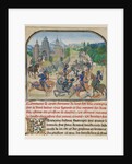 Fromont de Lens Leaving Bordeaux and the Battle against the Army of Gasgogne by Loyset Liédet