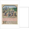 Fromont de Lens Leaving Bordeaux and the Battle against the Army of Gasgogne by Loyset Liédet