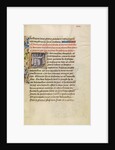 Initial L: The Sick in Alexandria Are Healed after Touching the Body of Saint Anthony by Master of the Brussels Romuléon