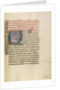 Initial Q: Saint Anthony Reassuring Bishop Theophilus and His Companions During a Great Storm by Master of the Brussels Romuléon
