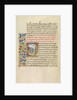 Initial Q: Bishop Theophilus Beholding the Stars which Will Lead Him to the Tomb of Saint Anthony by Master of the Brussels Romuléon