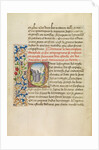 Initial Q: Bishop Theophilus Beholding the Stars which Will Lead Him to the Tomb of Saint Anthony by Master of the Brussels Romuléon