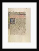 Initial E: Saint Anthony Raising Three Men Killed by Lions by Master of the Brussels Romuléon