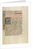 Initial E: Saint Anthony Raising Three Men Killed by Lions by Master of the Brussels Romuléon