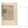 Initial E: Saint Anthony Raising Three Men Killed by Lions by Master of the Brussels Romuléon