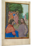Saint John the Baptist Preaching and Christ with the Apostles by Workshop of Master of the First Prayer Book of Maximilian