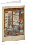 Working in a Vineyard, Zodiacal Sign of Pisces by Workshop of the Master of James IV of Scotland
