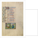 A Man Treading Grapes, Zodiacal Sign of Libra by Workshop of Willem Vrelant