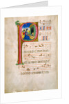 Initial P: The Adoration of the Christ Child and The Annunciation to the Shepherds by Anonymous