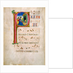 Initial P: The Adoration of the Christ Child and The Annunciation to the Shepherds by Anonymous