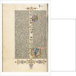 Initial V: Job Derided by His Wife by Circle of Stefan Lochner