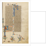 Initial P: Saint Paul, Initial P: A Bishop Giving a Letter to a Messenger by Anonymous