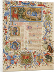 The Calling of Saints Peter and Andrew, Initial D: Saint Andrew, Initial Q: Saint Peter by Master of the Brussels Initials
