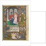 Charles the Bold Presented by an Angel by Lieven van Lathem