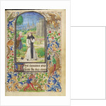 Saint Fiacre and the Shrew Houpdée (Becnaude or Baquenaude) by Lieven van Lathem