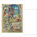 Saint Martin Dividing his Cloak by Lieven van Lathem