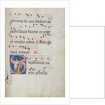 Initial S: The Stoning of Saint Stephen by Master of Gerona