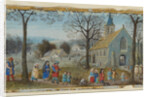 Villagers on Their Way to Church by Simon Bening