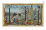 Villagers on Their Way to Church by Simon Bening