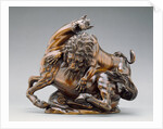 Lion Attacking a Horse and Lion Attacking a Bull by Antonio Susini