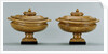 Pair of lidded alabaster vases by Anonymous