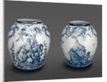 Vase with Neptune and Vase with an Allegory of Venice by Factory of Geminiano Cozzi