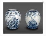 Vase with Neptune and Vase with an Allegory of Venice by Factory of Geminiano Cozzi