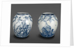 Vase with Neptune and Vase with an Allegory of Venice by Factory of Geminiano Cozzi