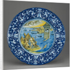 Plate with Hero and Leander by Anonymous