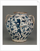 Relief-Blue Jar with Rampant Lions by Anonymous