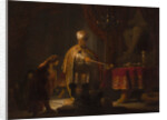 Daniel and Cyrus Before the Idol Bel by Rembrandt Harmensz. van Rijn