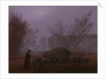 A Walk at Dusk by Caspar David Friedrich
