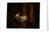 Penelope Unraveling Her Web by Joseph Wright of Derby