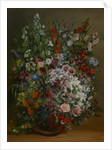 Bouquet of Flowers in a Vase by Gustave Courbet