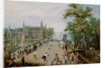 A Jeu de Paume Before a Country Palace by Adriaen van de Venne