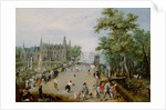 A Jeu de Paume Before a Country Palace by Adriaen van de Venne