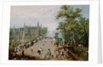 A Jeu de Paume Before a Country Palace by Adriaen van de Venne