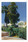 Corner of the Garden, Alcazar, Sevilla by Joaquin Sorolla y Bastida