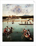 Hunting on the Lagoon (recto), Letter Rack (verso) by Vittore Carpaccio