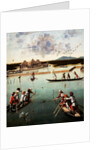 Hunting on the Lagoon (recto), Letter Rack (verso) by Vittore Carpaccio