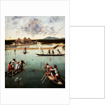 Hunting on the Lagoon (recto), Letter Rack (verso) by Vittore Carpaccio