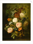 Vase of Flowers by Follower of Jan van Huysum